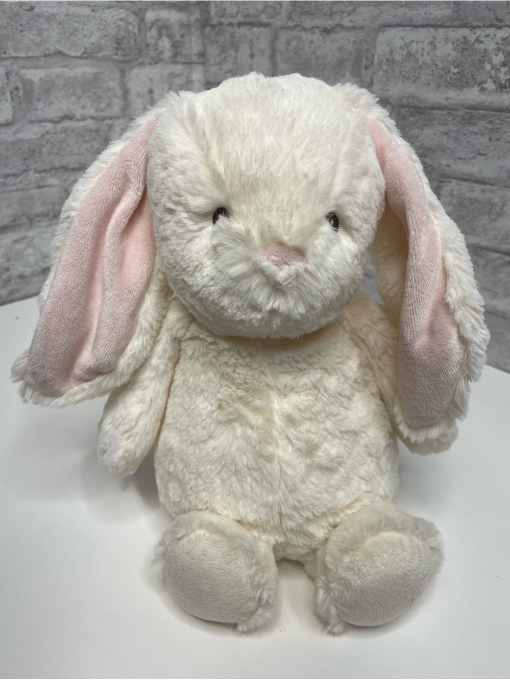 Baby Gund Thistle Cream Bunny Rabbit Plush 13" Embroidered Eyes Stuffed Animal